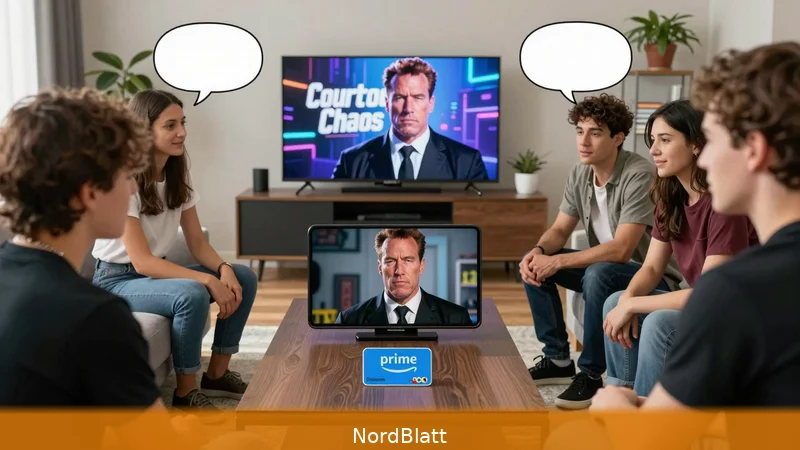 0 Euro: Courtroom Chaos mit Schwarzenegger jetzt kostenlos für Prime‑Mitglieder