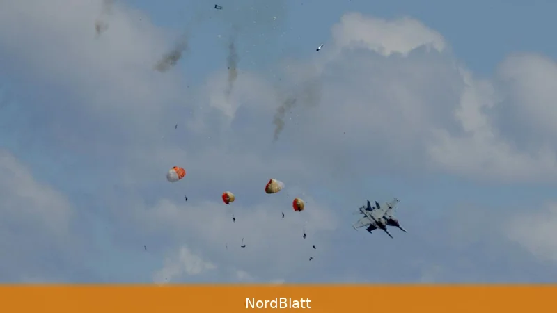 Vier Piloten retten sich nach Kollision bei Airshow