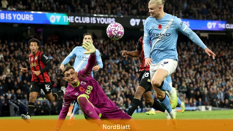 Bournemouth 1:1 Manchester City - Haaland trifft in Nachspielzeit